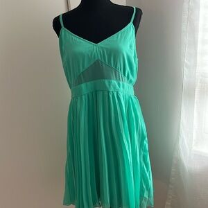 Teal summer cut out dress